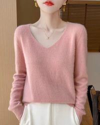 Bianca | Feiner Merino Pullover in Rosa