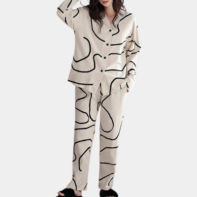 KIMBERLY - Luxuriöses Damen-Pyjama-Set für eine verzauberte Nacht