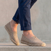 Reimar | Herren Espadrilles Schlupfschuh Jutesohle in Beige