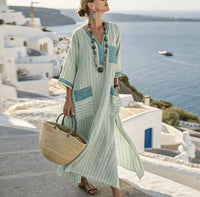 Selma | Elegantes Maxikleid in Blau