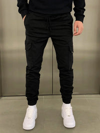 Roland | Stylische Cargo-Jogger in Schwarz
