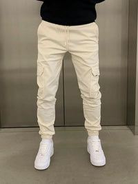 Roland | Stylische Cargo-Jogger in Beige