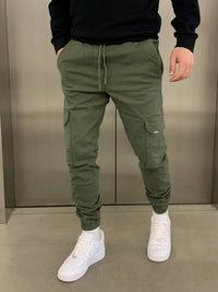 Roland | Stylische Cargo-Jogger in Grün