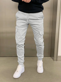 Roland | Stylische Cargo-Jogger in Grau