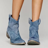 Romy | Robuste Western Stiefeletten in Blau