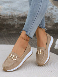 Rosemunde | Damen Loafer Schuhe mit Schnalle in Khaki