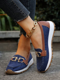 Rosemunde | Damen Loafer Schuhe mit Schnalle in Blau