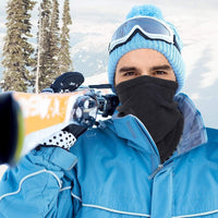 CozyGuard™ Thermo Halswärmer mit schützendem Bandana-Design in Schwarz