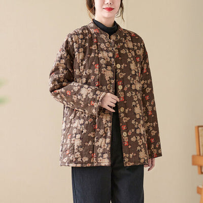 Vintina | Geblümte Vintage-Jacke für Damen