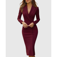 Sabine | Damen Midi Abendkleid Für Sommer in Maulbeere