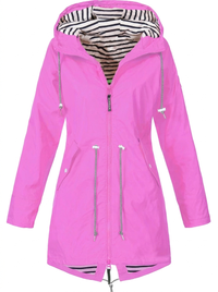 Sabrina | Eleganter wetterfester Regenmantel in Rosa