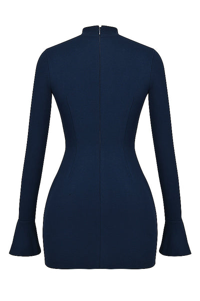Marineblaues Minikleid für Damen