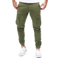 Schmale Cargo-Jogger-Hose für Herren in Grün