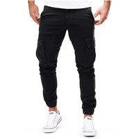 Schmale Cargo-Jogger-Hose für Herren in Schwarz
