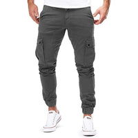 Schmale Cargo-Jogger-Hose für Herren in Dunkelgrau