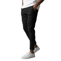 Schmale Chino-Hose für Herren in Schwarz