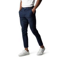 Schmale Chino-Hose für Herren in Blau