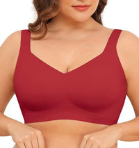 Nora | Seamless Full-Coverage Push-Up BH in Red