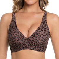 Nora | Seamless Full-Coverage Push-Up BH in Leopard Coffee