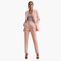 Seraphima | Damen Blazer Anzug Set mit Hose in Rosa