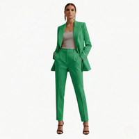 Seraphima | Damen Blazer Anzug Set mit Hose in Grün