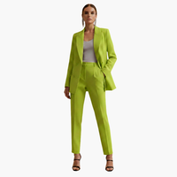 Seraphima | Damen Blazer Anzug Set mit Hose in Olivgrün