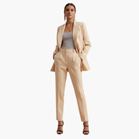 Seraphima | Damen Blazer Anzug Set mit Hose in Aprikose