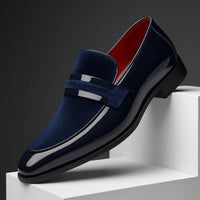 Simon | Herren Klassische Penny Loafer in Marineblau
