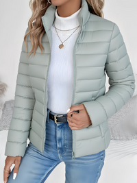 Sophie | Leichte Elegante Daunenjacke in Grün