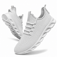 Speed | Herren leichte Laufschuhe Mesh Sportschuhe in Weiß