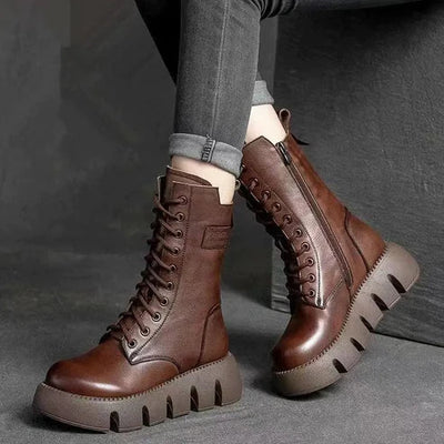 Hesrie | Damenstiefel mit dicker Sohle