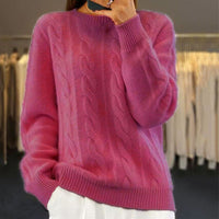 Gloire - Stilvoller und bequemer Pullover in Dunkelrosa