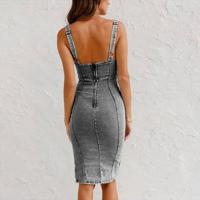 Elisa | Denim Camisole Kleid