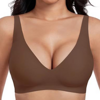 Mona | Bügelloser Daily Push-Up BH in Brown