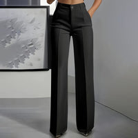 Bibi | Damen-Anzughose mit hoher Taille in Schwarz