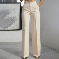 Bibi | Damen-Anzughose mit hoher Taille in Beige