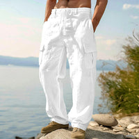 David | Vielseitige Cargo-Sommerhose in Weiß
