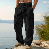 David | Vielseitige Cargo-Sommerhose in Schwarz