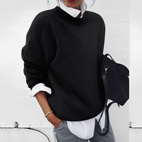 Gabriella - Damenpullover mit weitem Schnitt in Schwarz