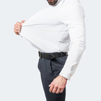 Alexander | Herren Komforthemd Knitterfrei Stretch Business Reise in Weiß