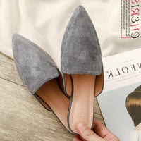 Damen-Mules mit elegantem Design in Grau