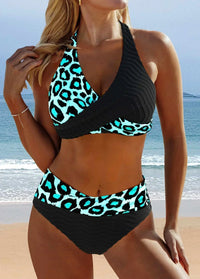 Elnora - Eleganter Kreuzriemen-Bikini in Schwarz