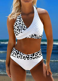 Elnora - Eleganter Kreuzriemen-Bikini in Weiß