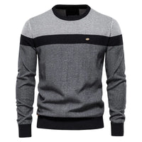 Thomas | Herren Klassischer Strick Pullover in Grau