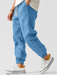 Timo | Herren Jogger Sommerhose in Blau