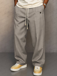Tobias | Herren Relaxed-Fit Freizeithose in Hellgrau