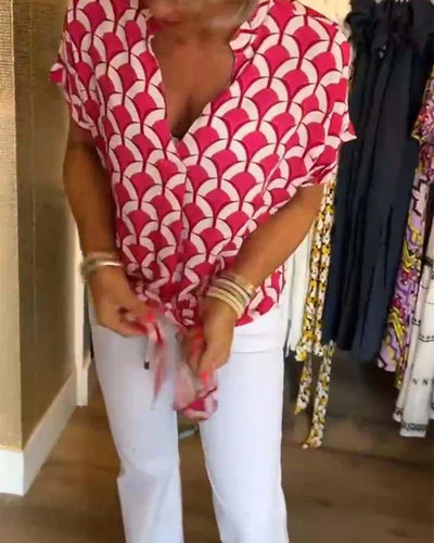 Areta® | Bluse mit geometrischem Print