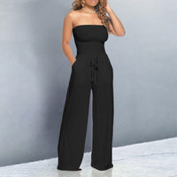 Ingrid | Damen Jumpsuit Off-Shoulder Trendy Modern Sommer Festlich in Schwarz