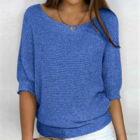 Ruby | Leichter Übergangs Pullover in Blau