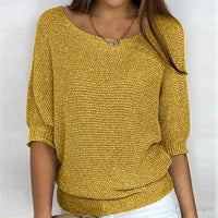 Ruby | Leichter Übergangs Pullover in Gelb